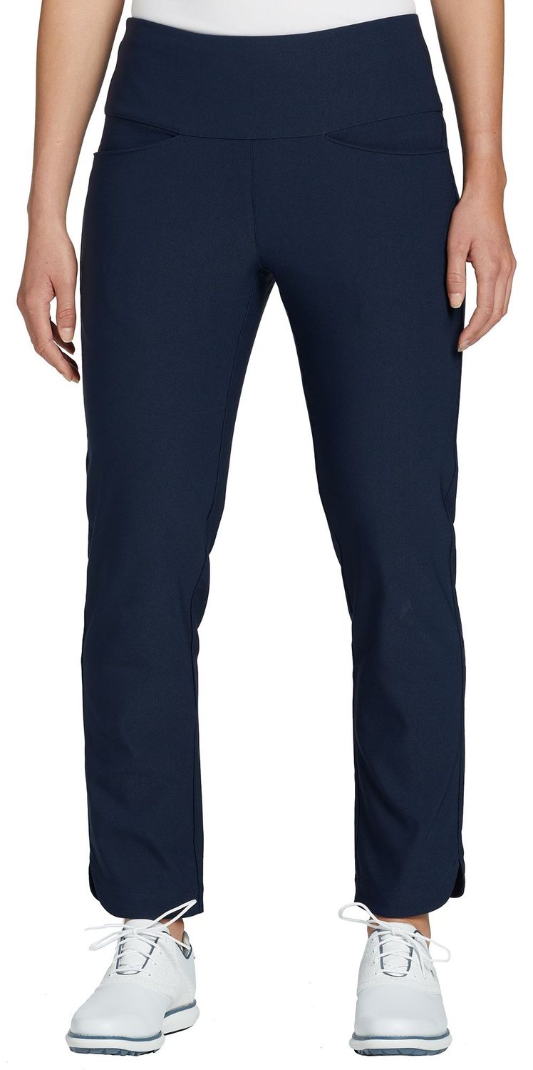 Walter Hagen Women&#39;s Sculpt Pull-on Golf Pants, XS, Dark Navy Blue