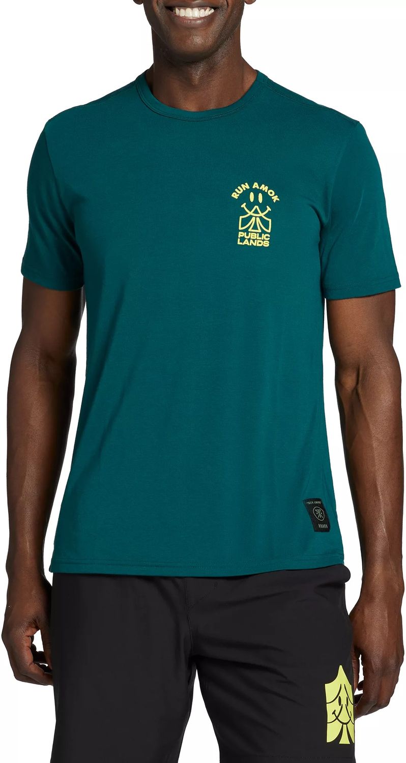 Roark Run Amok X Public Lands Men&#39;s Mathis Core Short Sleeve T-Shirt, Large, Eve