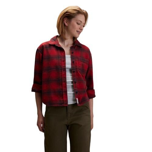 Alpine Design Women&#39;s Flannel, Large, Red Bison Plaid