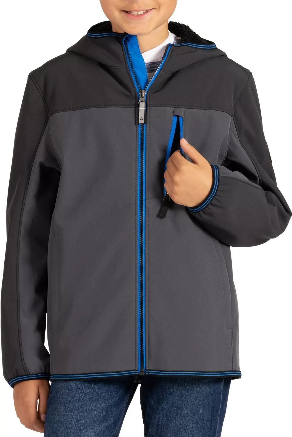 Gerry Boys&#39; Falcon Softshell Jacket Midweight Water-Resistant Wind-Resistant