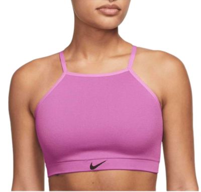 Nike Women&#39;s Indy Seamless Ribbed Light-Support Non-Padded Sports Bra Large