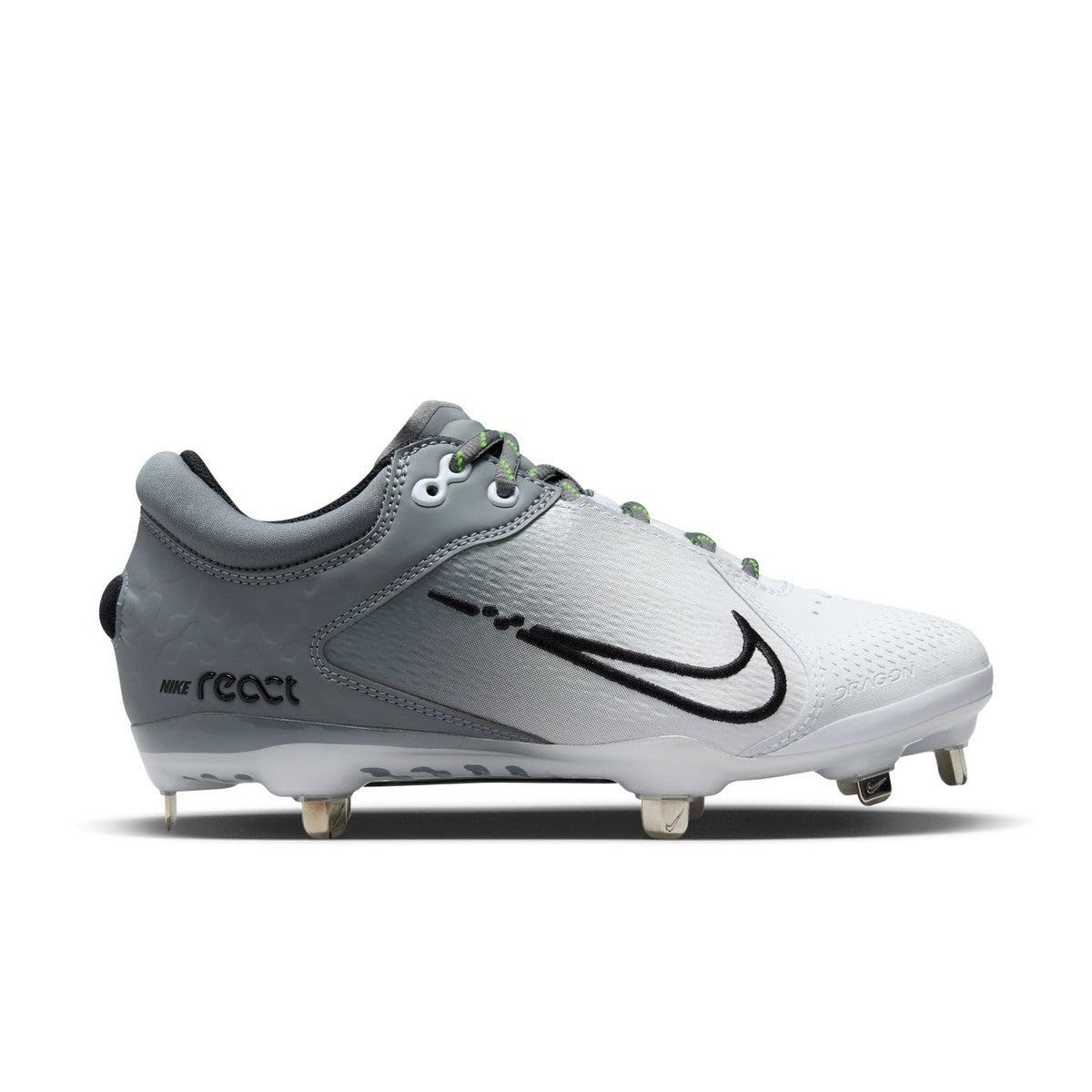 Nike Hyperdiamond 4 Elite Low Metal Softball Cleats SZ 7 Gray | Black Nike Hyperdiamond 4 Elite Low Metal Softball Cleats SZ 7 Gray | Black