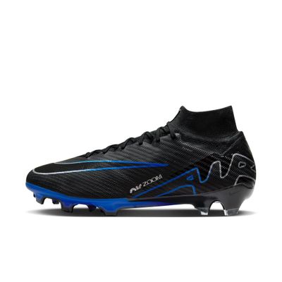 Nike Superfly 9 Elite Mercurial Dream Speed FG High-Top Soccer Cleats (DJ4977-040, Black/Chrome-Hyper Royal) Size 4.5 Nike Superfly 9 Elite Mercurial Dream Speed FG High-Top Soccer Cleats (DJ4977-040, Black/Chrome-Hyper Royal) Size 4.5