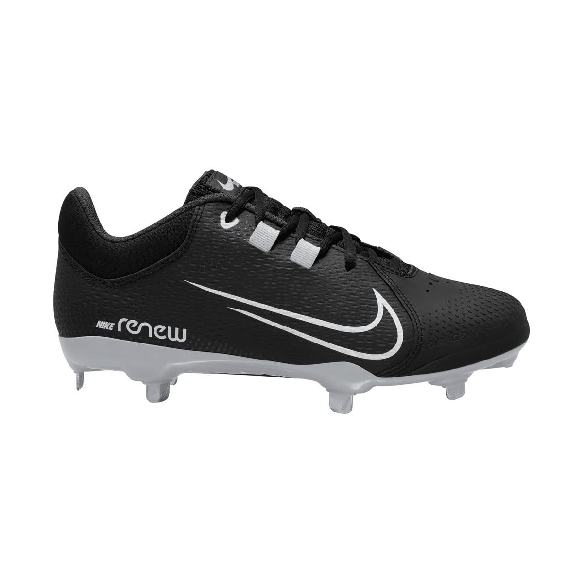 Nike Hyperdiamond 4 Pro Metal Softball Cleats Black | White Women Size 8 Medium
