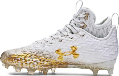 Under Armour Spotlight Clone MC Womens Football Cleats White Under Armour Spotlight Clone MC Womens Football Cleats White