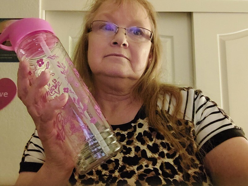 Blessed is the Woman Water Bottle