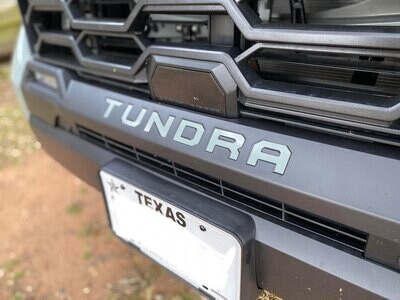 2022-2024 Premium Toyota Tundra &quot;TUNDRA&quot; FRONT Lower Center Grill Decals