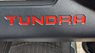 2022-2024 Premium Cast Toyota Tundra Dash/Glovebox Decal Inlays