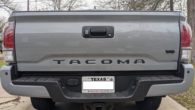 2016-2023 Toyota &quot;TACOMA&quot; Tailgate Logo Letters Inlay