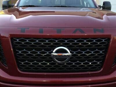 2016-2019 Nissan Titan Hood/Grill Inlay Decal/Lettering
