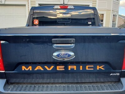 2022+ Ford &quot;Maverick&quot; Tailgate Decal Inlay