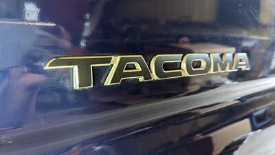 2012-2016 Toyota "TACOMA SR5, Pre-Runner" Tailgate Handle Logo Letters Overlay