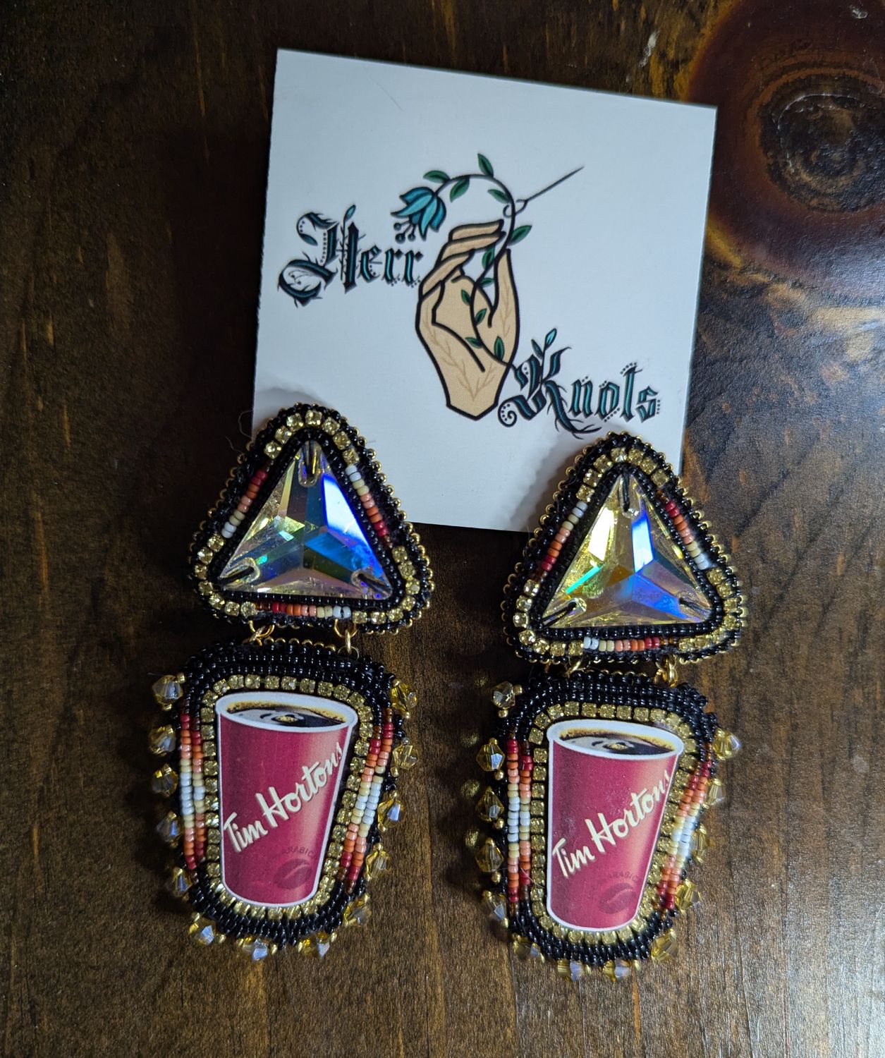 Double Double Beaded Earring