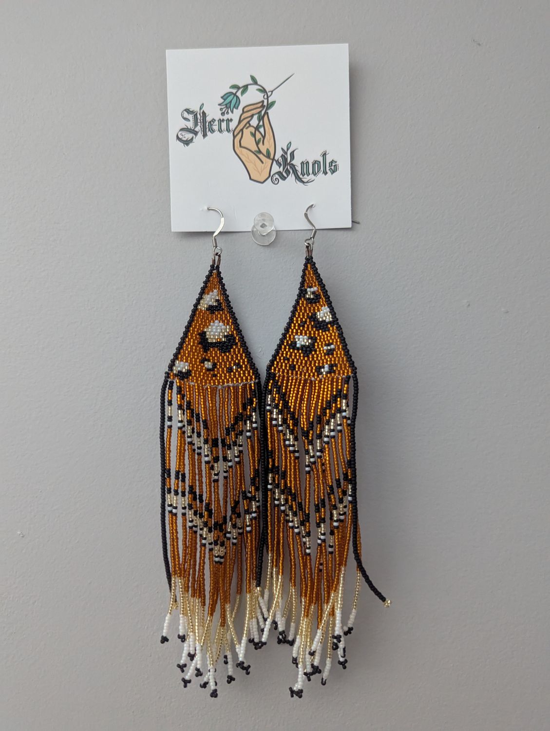 Cheetah print long fringe