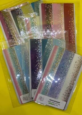 Washi Tape Sample - Simply Gilded Stardust Grab Bag - 3 Designs x 24"