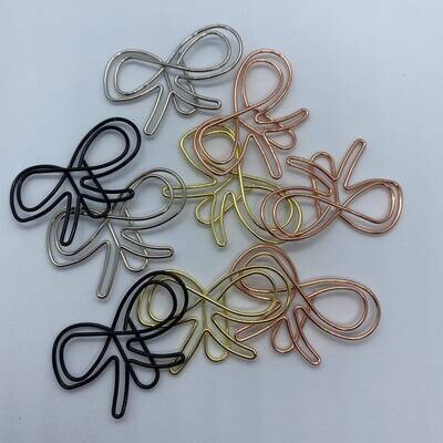 Bow Paper Clips (Set of 6)