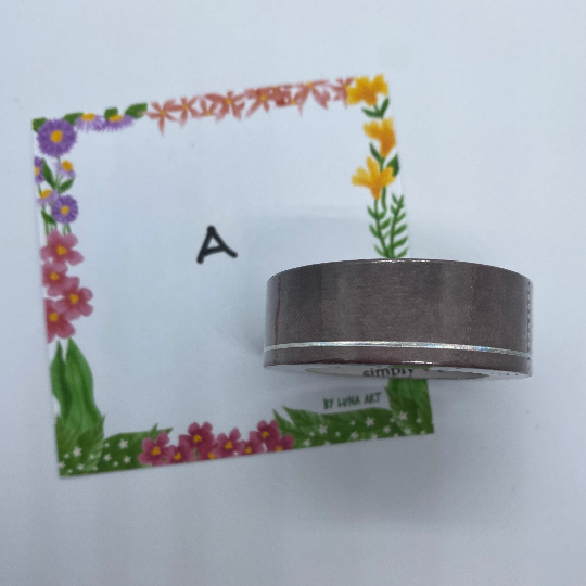 Washi Tape Sample - Simply Gilded Simple Line Washi (assorted)