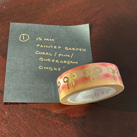 Washi Tape Sample - Simply Gilded March 2020 Sub Box: Painted Garden