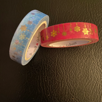 Washi Tape Sample - Simply Gilded Ornaments 10mm