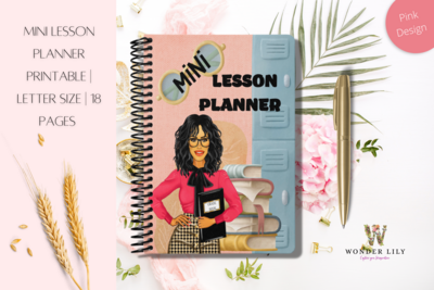 MINI Lesson Planner for Teachers - Pink Design
