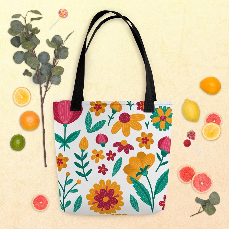 Floral Print Tote bag
