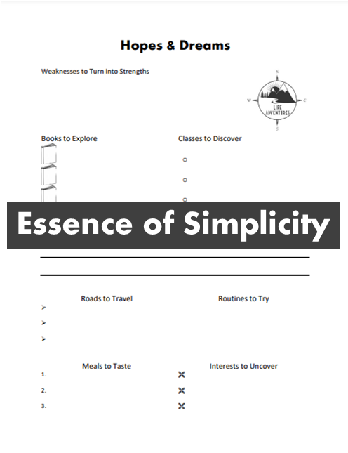 Hopes & Dreams Page Digital Download