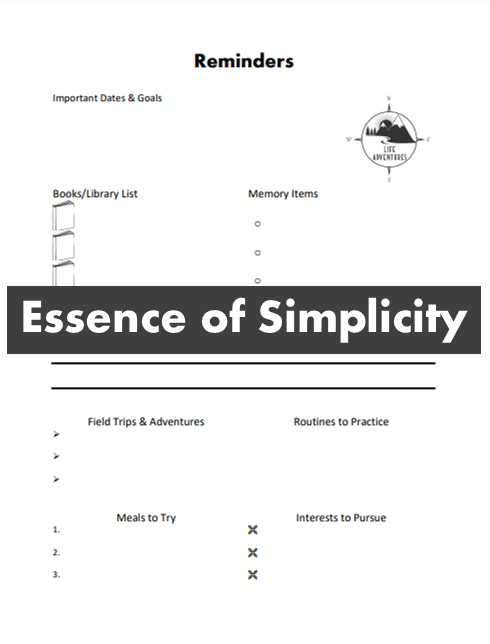Monthly Reminders Planning Page Digital Download