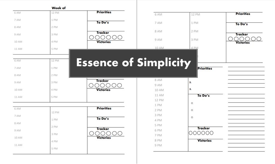 Essence of Simplicity Plan B Complete Planner + Videos Digital Download