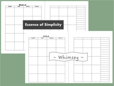 Plan A Weekly Planning Page 23-24 Digital Download