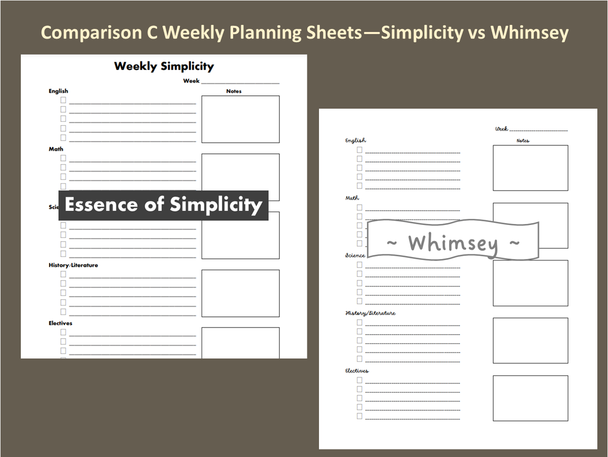 Plan C Weekly Planning Page Digital Download