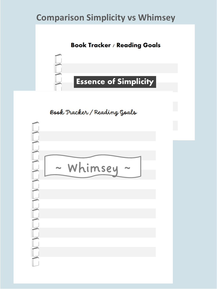 Book Tracker / Reading Goals Planning Page Digital Download