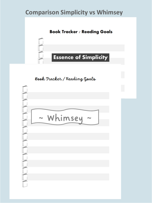 Book Tracker / Reading Goals Planning Page Digital Download
