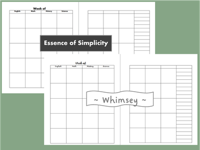 Plan A Weekly Planning Page Digital Download