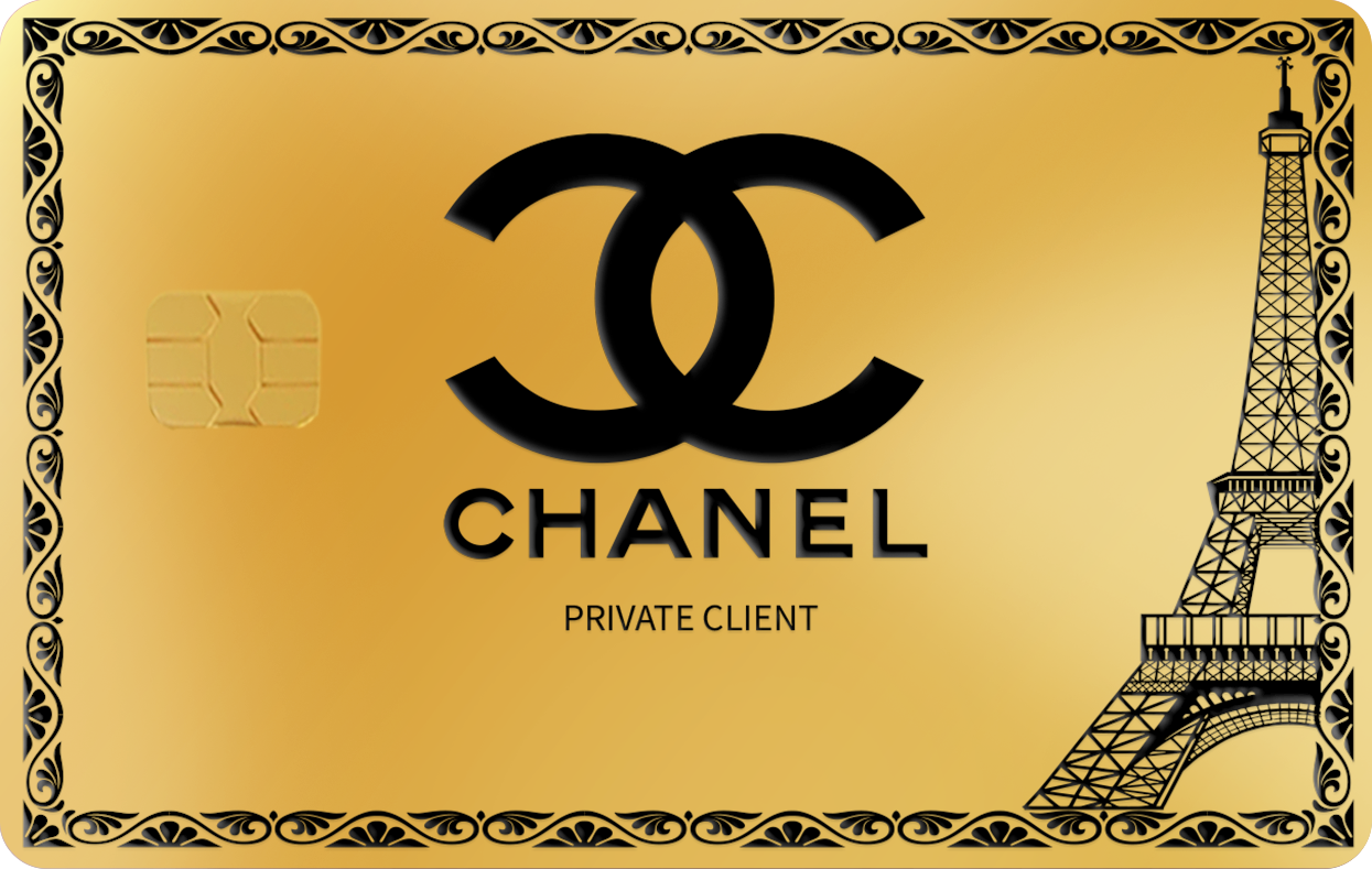 CHANEL EIFEL TOWER CHANEL EIFEL TOWER, Card Color Options: 24K Gold Plated