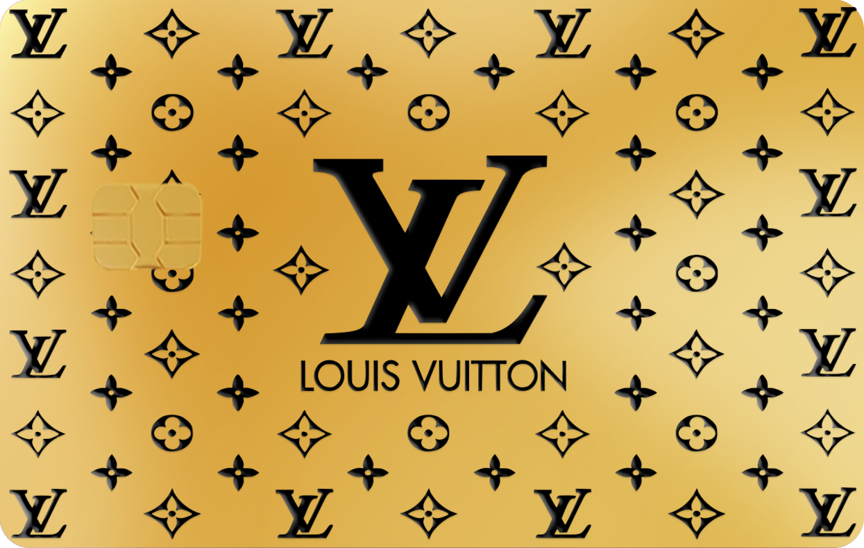 LV LOUIS VUITTON, Card Color Options: 24K Gold Plated