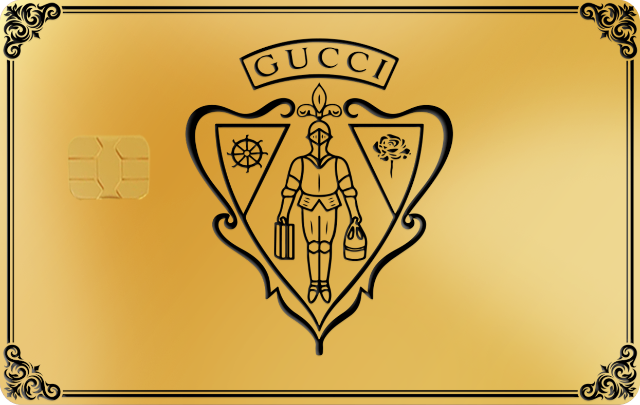 GG ARMORED SHOPPER GG ARMORED SHOPPER, Card Color Options: 24K Gold Plated