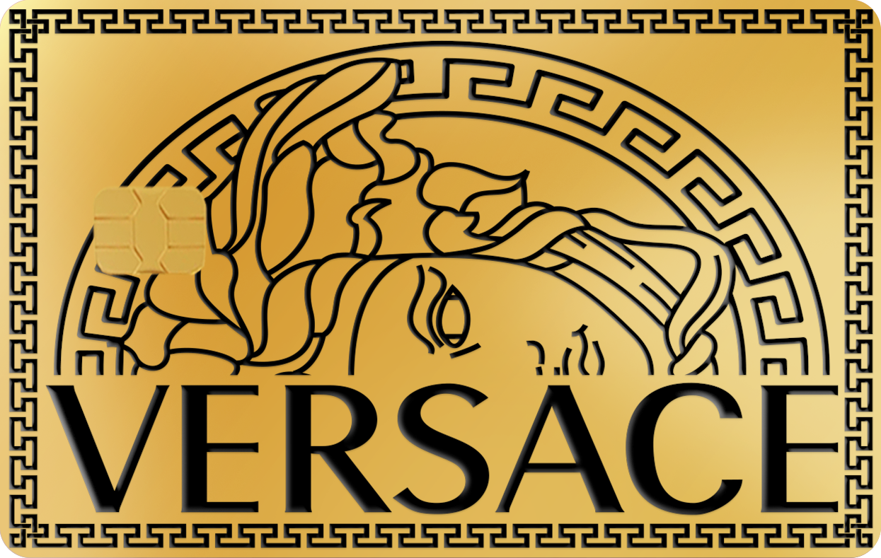 HALF MEDUSA HEAD, Card Color Options: 24K Gold Plated