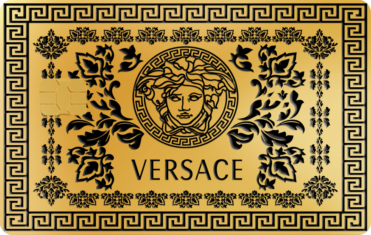 VERSACE ELENA VERSACE ELENA, Card Color Options: 24K Gold Plated