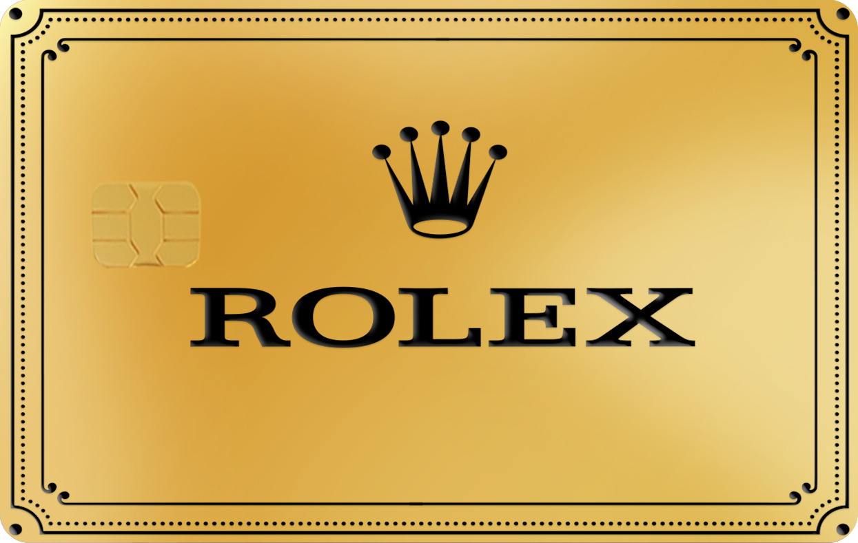 ROLEX SIGNATURE CARD, Card Color Options: 24K Gold Plated