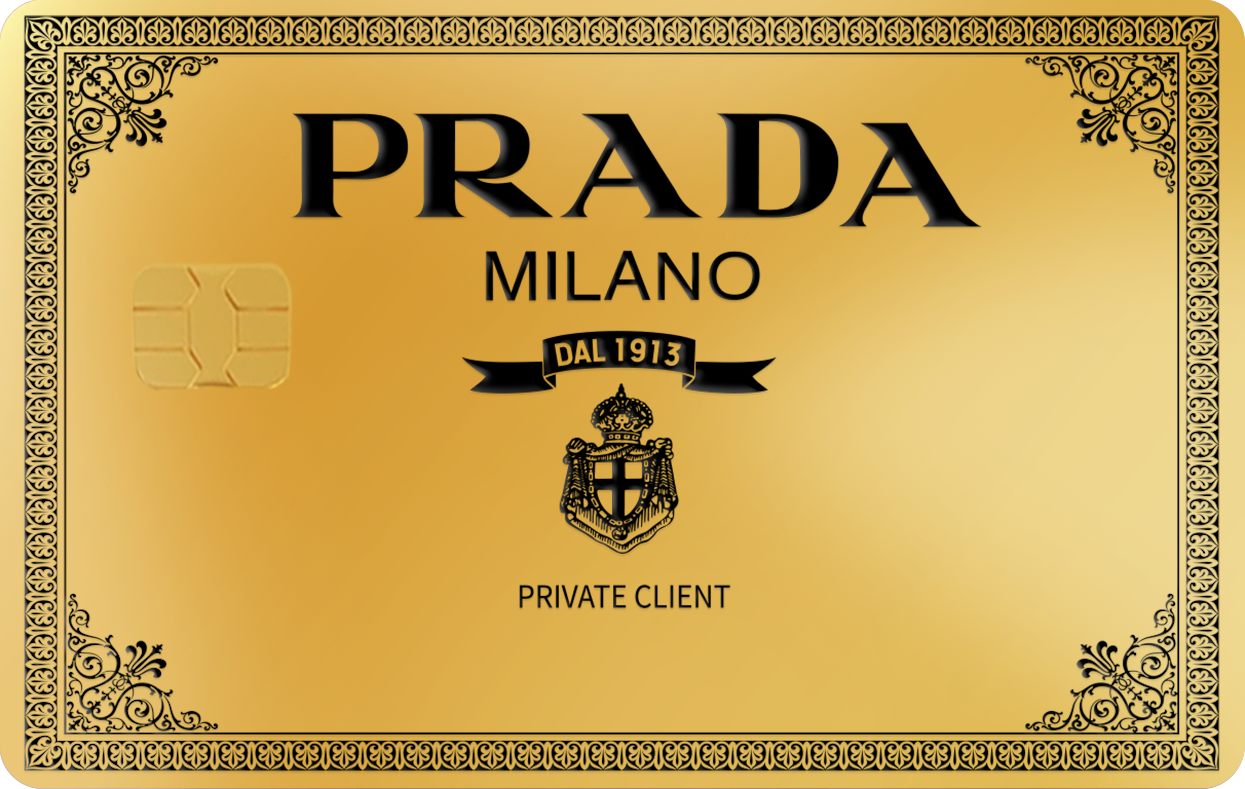 MILANO PRIVATE CLIENT, Card Color Options: 24K Gold Plated