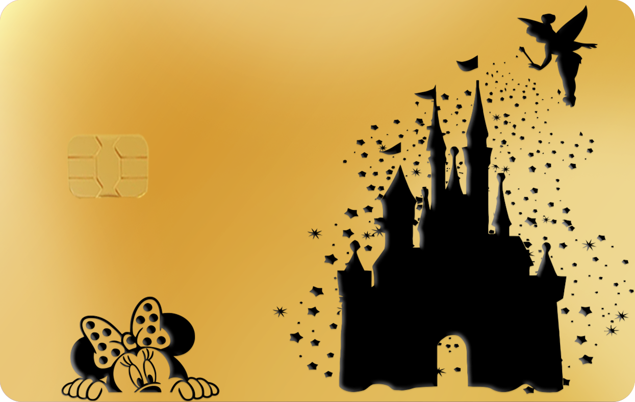 DISNEY TINKERBELL, Card Color Options: 24K Gold Plated