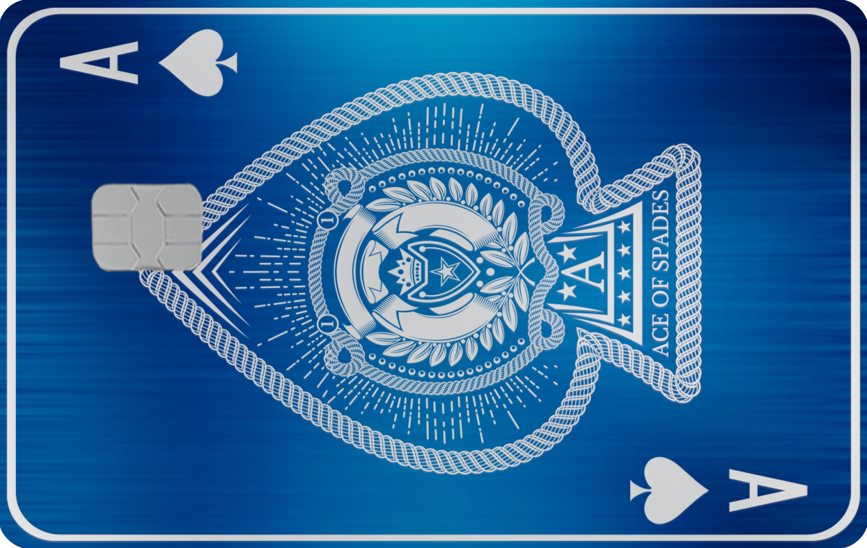 POWER ACE OF SPADES SWIPE DÈ LUXE LUXURY METAL CREDIT CARDS