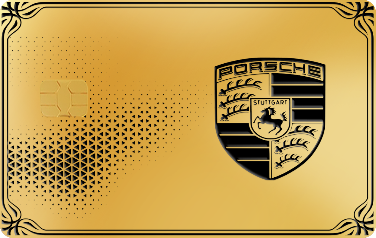 PORSCHE DESIGN, Card Color Options: 24K Gold Plated