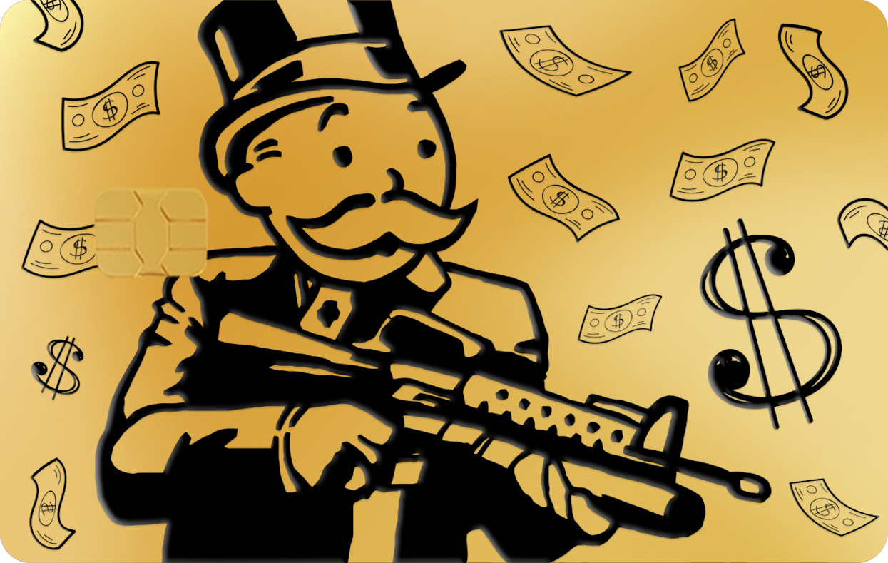 MONOPOLY AR-15, Card Color Options: 24K Gold Plated