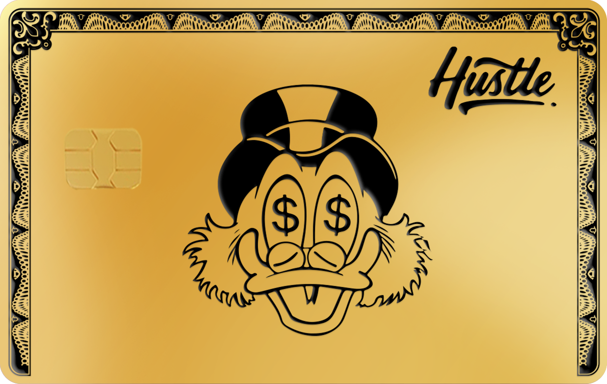 SCROOGE MONEY HUSTLE SCROOGE MONEY HUSTLE, Card Color Options: 24K Gold Plated