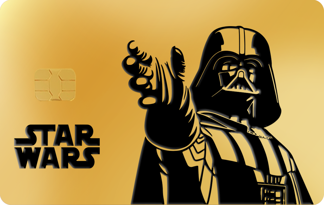 DARTH VADER, Card Color Options: 24K Gold Plated