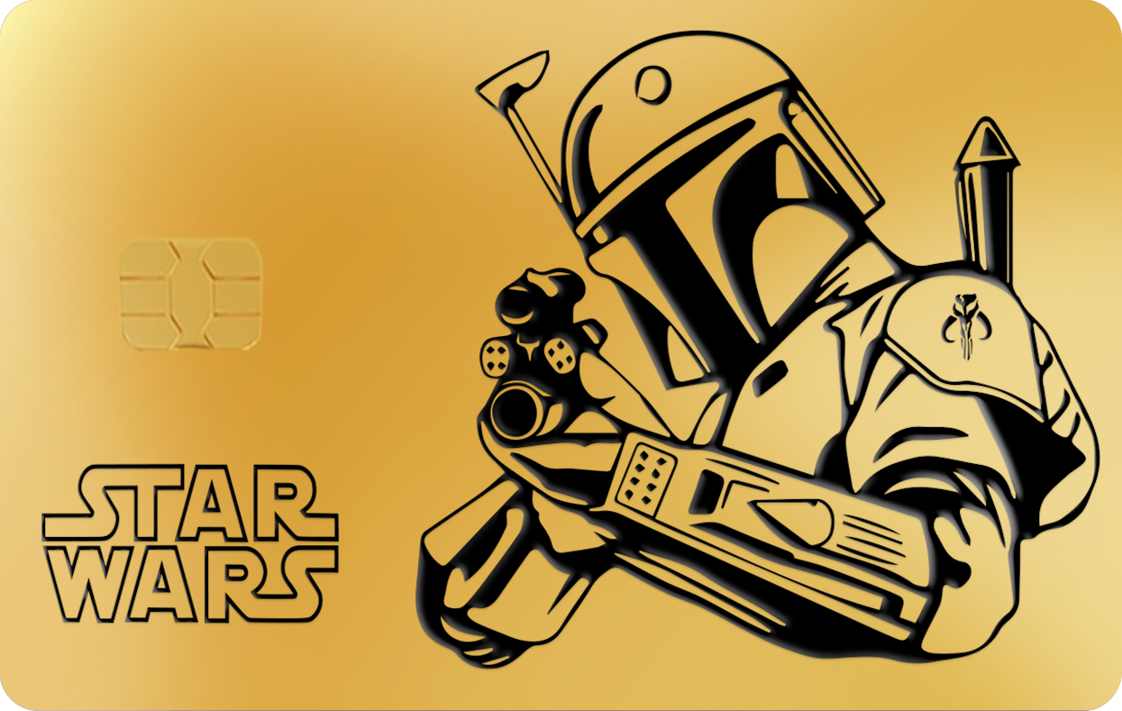 THE MANDALORIAN, Card Color Options: 24K Gold Plated