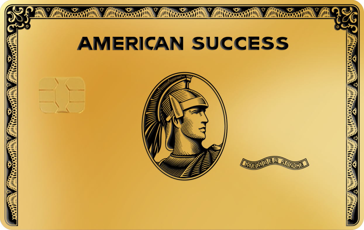 AMERICAN SUCCESS, Card Color Options: 24K Gold Plated