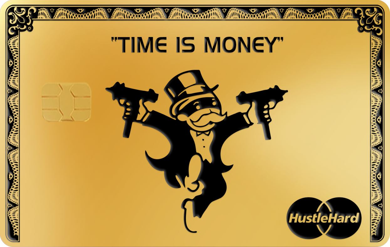 MONOPOLY TIME IS MONEY, Card Color Options: 24K Gold Plated
