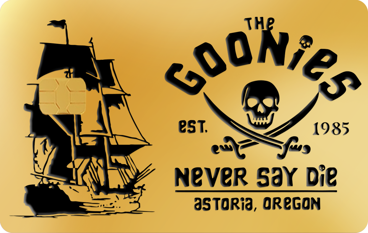 THE GOONIES THE GOONIES, Card Color Options: 24K Gold Plated